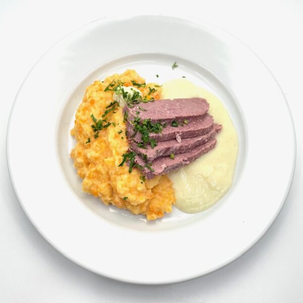 Oxbringa med pepparrotssås & rotmos 1 port