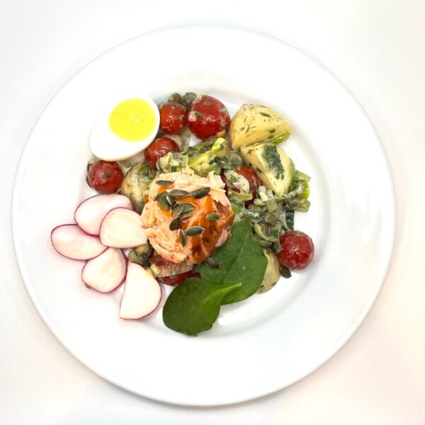 Gotländsk laxsallad 1 port